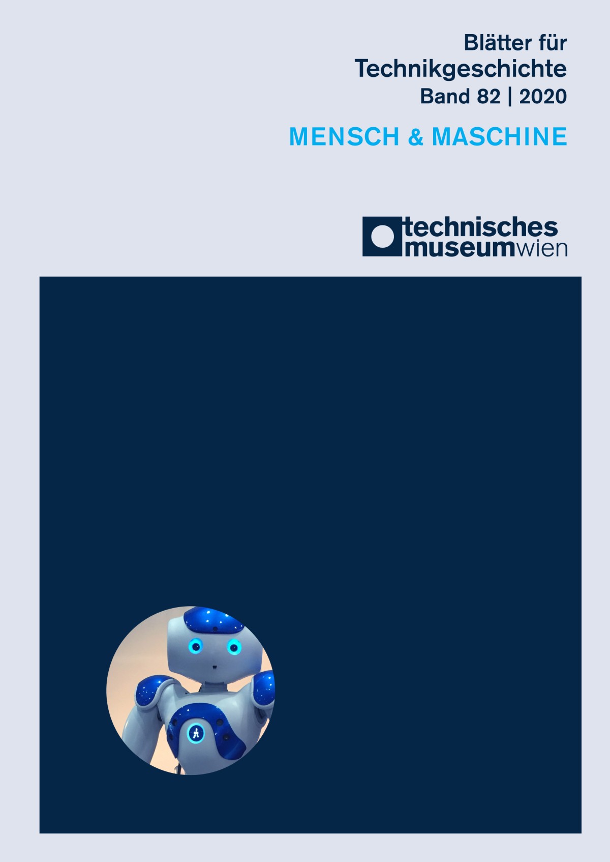 Cover des 82. Bandes der "Blätter für Technikgeschichte" zum Thema "Mensch & Maschine"